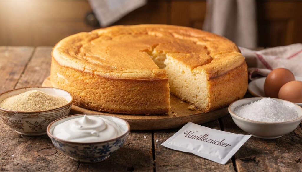 Quark-Grieß-Kuchen ohne Boden: Das Rezept aus Omas Küche mit nur fünf Zutaten