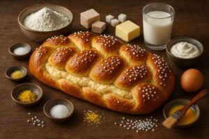 Osterzopf: Dieses Rezept mit Quarkfüllung gelingt ohne Küchenmaschine