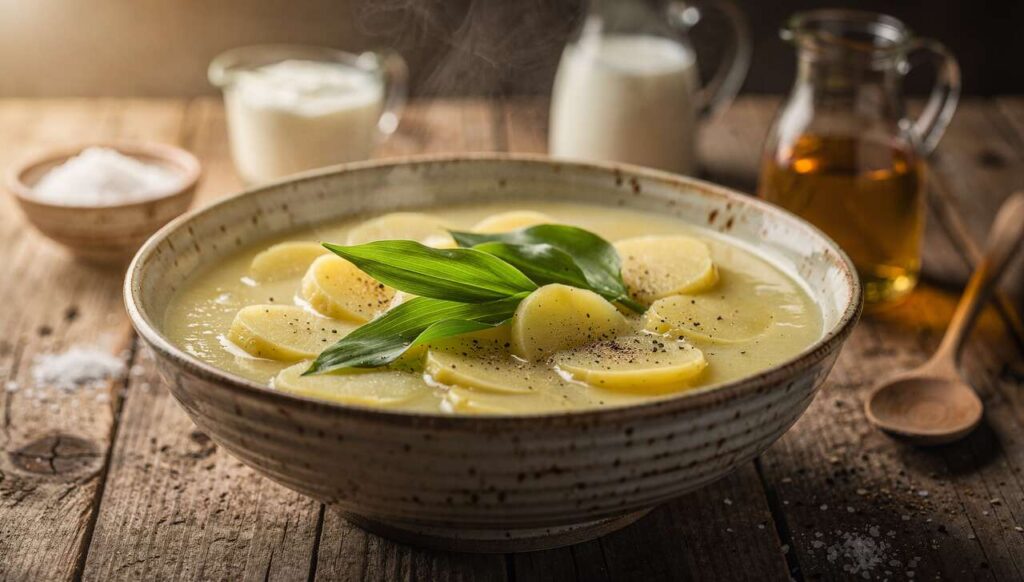 Kartoffelsuppe mit Bärlauch: Das Rezept einer Gastwirtin aus der Pfalz mit nur 6 Zutaten
