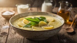 Kartoffelsuppe mit Bärlauch: Das Rezept einer Gastwirtin aus der Pfalz mit nur 6 Zutaten