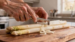 Spargel richtig schälen: Der Fehler, den laut Sterneköchin Tanja Grandits fast jeder macht