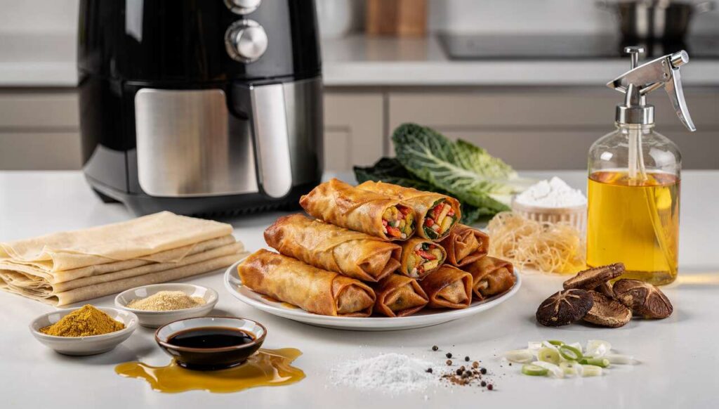 Frühlingsrollen aus dem Airfryer: Knusprig ohne Frittieren in nur 10 Minuten