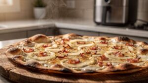 Flammkuchen im Airfryer: Warum 200 Grad und 7 Minuten das beste Ergebnis liefern