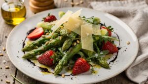 Spargelsalat mit Erdbeeren: Die Vinaigrette-Formel, die laut Sterneköchen immer funktioniert